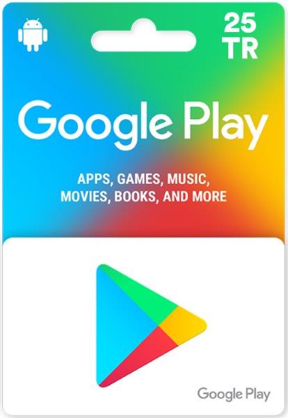 Google Play 25 TL